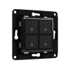 SHELLY Interruptor de Parede de 4 Botões Wall Switch 4 Black (Preto)