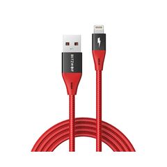 BLITZWOLF MF-10 Pro Cabo USB para Lightning Vermelho - 1.8m