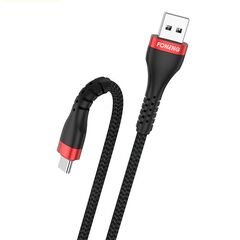 FONENG Cabo USB a USB-C 3A X82 1m - Preto