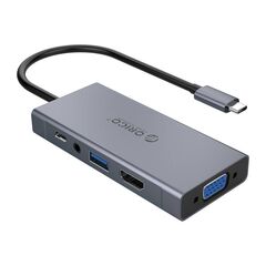 ORICO 5 in1 Adapter Hub HDMI 4K / USB 3.0 / VGA / AUX / USB-C PD 60W MC-U501P-GY-BPORICO 5 in1 Adapter Hub HDMI 4K / USB 3.0 / VGA / AUX / USB-C PD 60W MC-U501P-GY-BP