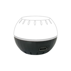 SHELLY Base com Alimentação USB para SHELLY H&T - Preto