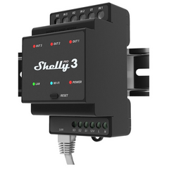 SHELLY Módulo para Calha DIN para Automação WiFi/BT/LAN PRO 3