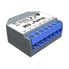 SHELLY Medidor de Consumo Duplo para Automação WiFi + Núcleo 50A