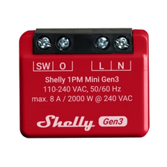SHELLY Mini Módulo Interruptor para Automação WiFi Mini 1PM Gen3