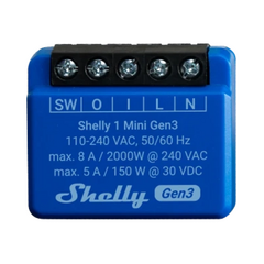 SHELLY Mini Módulo Interruptor para Automação WiFi Mini Gen3