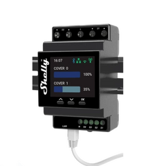 SHELLY Módulo para Calha DIN para Automação de Estores Pro Dual Cover PM