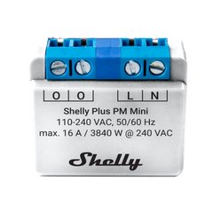 SHELLY Mini Módulo para Monitorização de Consumo de Energia Mini Plus PM