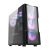 DARKFLASH Cabines de Computador Glass DK431 + fãs x4 - Preto