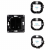 SHELLY Interruptor de Parede de 2 Botões Wall Switch 2 Black (Preto) SHELLY Interruptor de Parede de 2 Botões Wall Switch 2 Black (Preto)