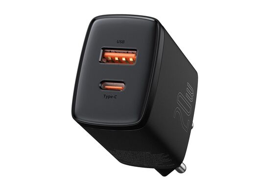 BASEUS Transformador USB 20W Preto