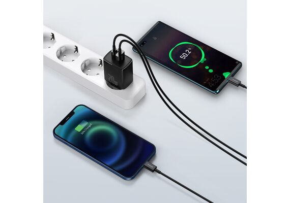 BASEUS Transformador USB 20W Preto