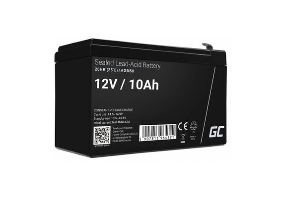 GREENCELL Bateria recarregável para UPS / Toy Car / Lawn Mower AGM VRLA AGM50 12V 10Ah GREENCELL Bateria recarregável para UPS / Toy Car / Lawn Mower AGM VRLA AGM50 12V 10Ah