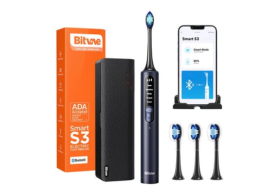 BITVAE Escova de Dente Sônica S3 - Preto