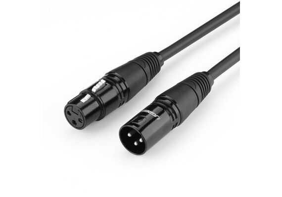 UGREEN Cabo XLR Fêmea a XLR Macho AV130 1m - Preto