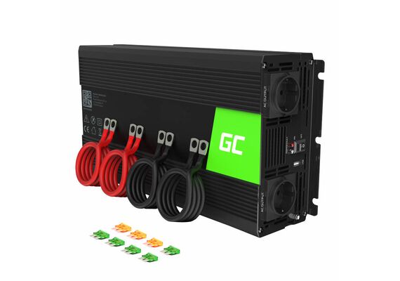 GREENCELL Conversor de Voltagem 12V a 230V 2000W / 4000W INV10