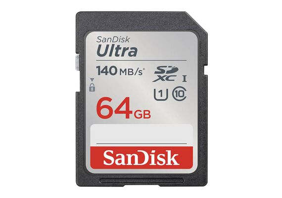 SANDISK Cartão de Memória ULTRA SDXC 64GB 140MB/s UHS-I Class 10 SDSDUNB-064G-GN6IN