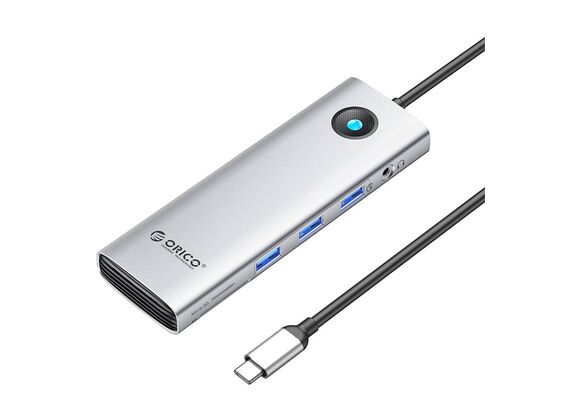 ORICO Estação de Ancoragem 6 em 1 Type-C PW11-10P-SV-EP - Prata ORICO Estação de Ancoragem 6 em 1 Type-C PW11-10P-SV-EP - Prata
