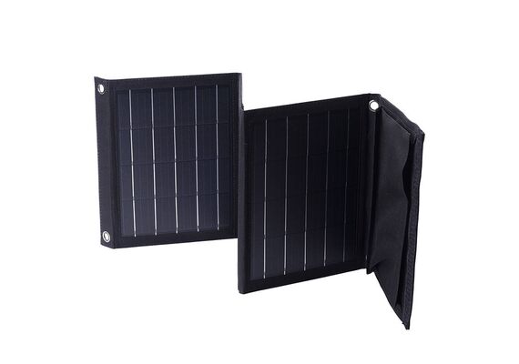 CHOETECH Carregador Solar Dobrável 2x USB 22W SC005 - Preto CHOETECH Carregador Solar Dobrável 2x USB 22W SC005 - Preto