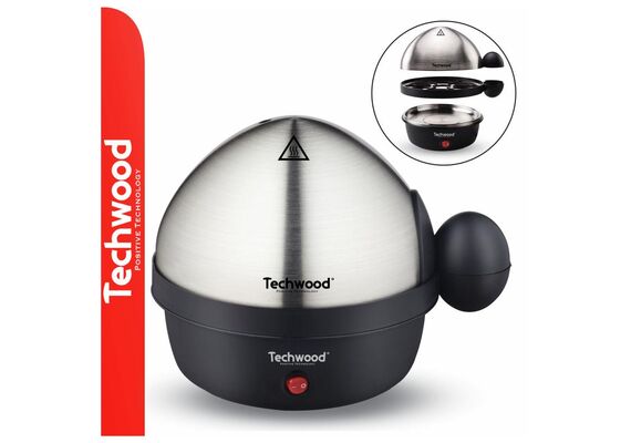 TECHWOOD Cozedor e fritador de ovos elétrico