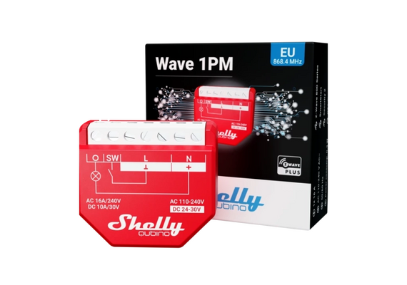 SHELLY Módulo Interruptor para Automação Z-Wave Qubino Wave 1PM SHELLY Módulo Interruptor para Automação Z-Wave Qubino Wave 1PM