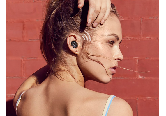 QCY Earphones sem fio TWS T1C - Preto
