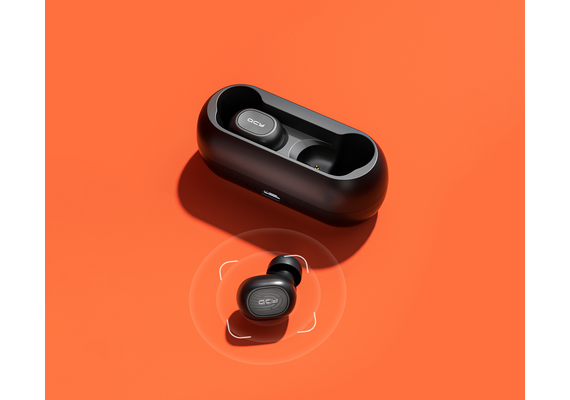 QCY Earphones sem fio TWS T1C - Preto